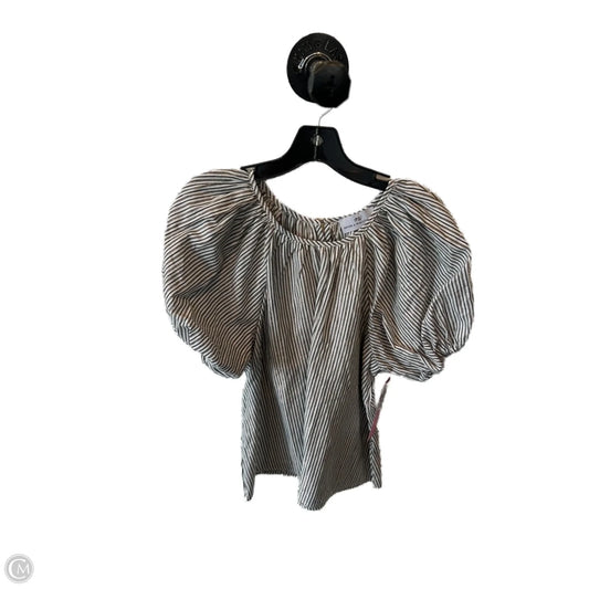 Top Short Sleeve By Cmc In Black & Brown, Size: Xs