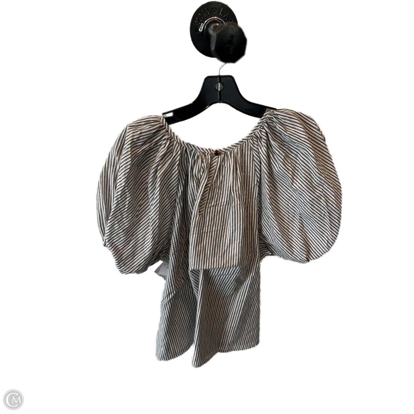 Top Short Sleeve By Cmc In Black & Brown, Size: Xs