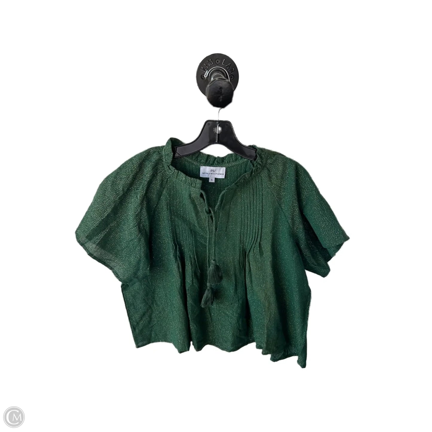 Top Short Sleeve By Cmc In Green, Size: S