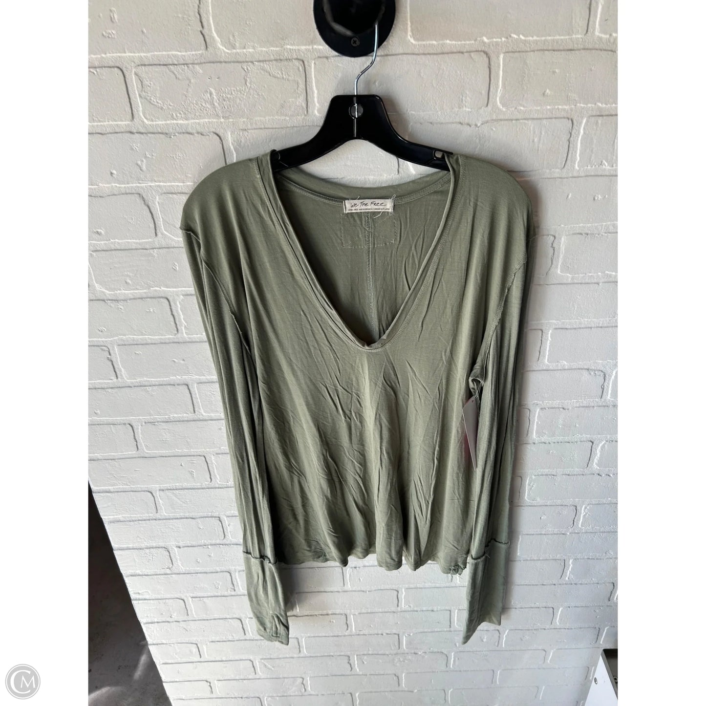Top Long Sleeve Basic By We The Free In Green, Size: Xl