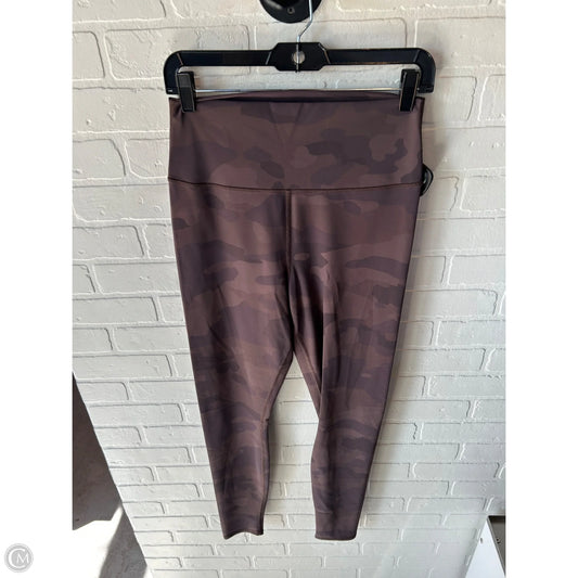 Athletic Leggings By Alo In Brown, Size: 12