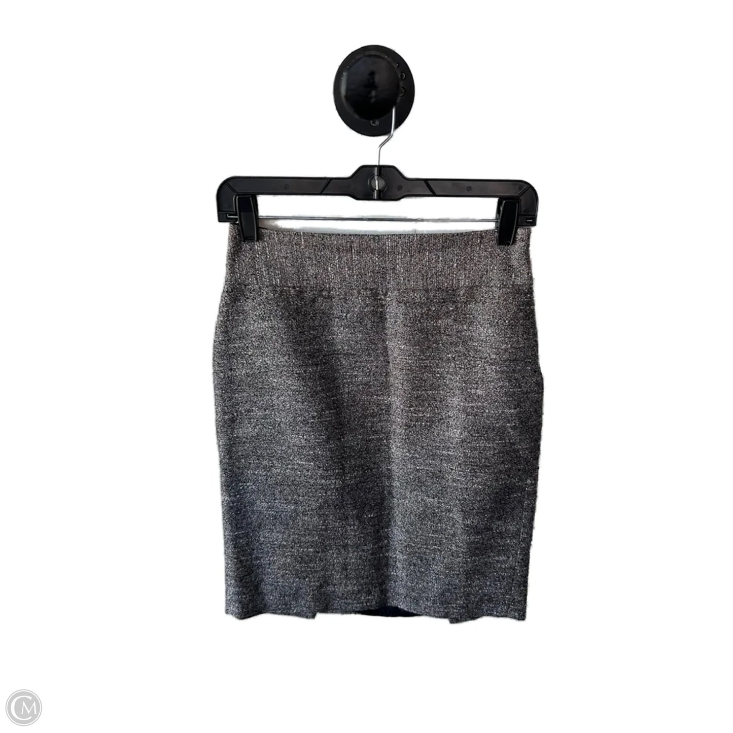 Skirt Midi By Banana Republic In Black & Silver, Size: 0