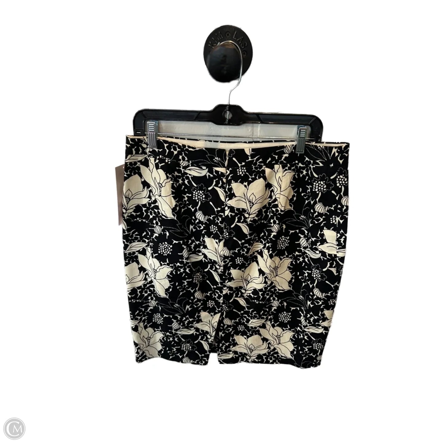 Skirt Midi By J. Crew In Black & Cream, Size: 8