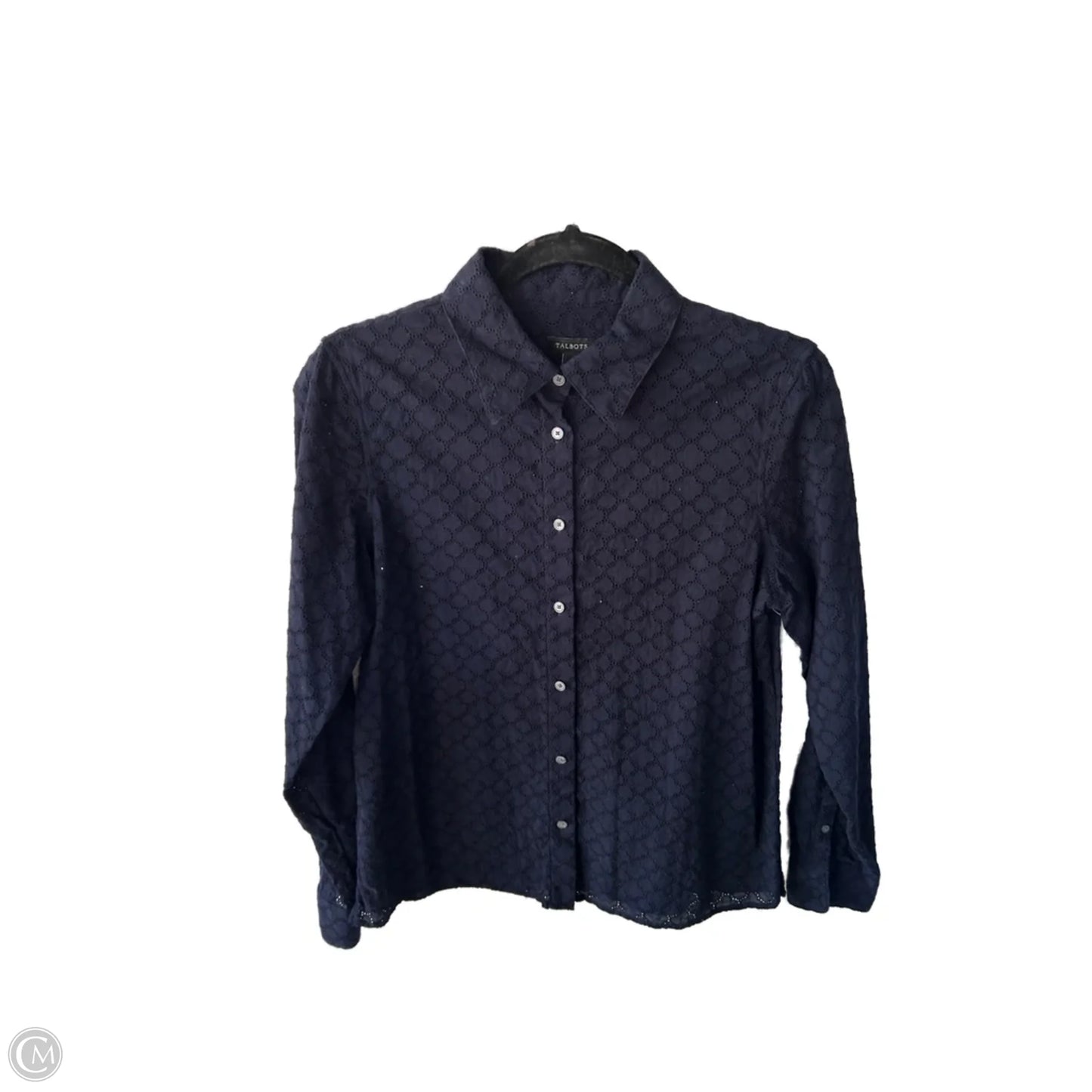 Top Long Sleeve By Talbots In Blue, Size: S