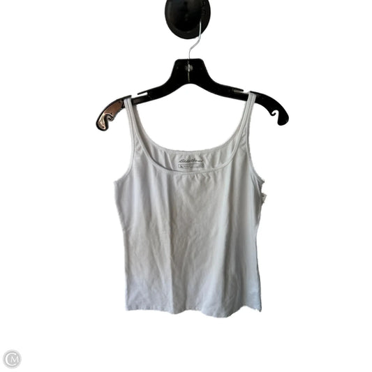 Top Sleeveless Basic By Eddie Bauer In White, Size: M