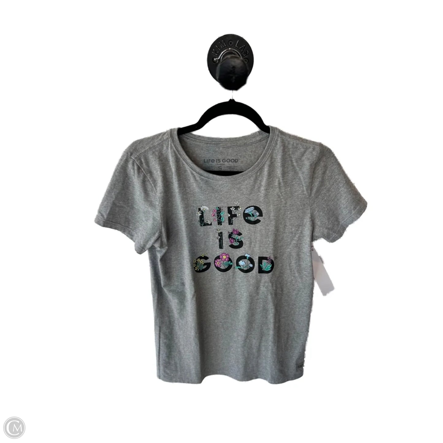 Top Short Sleeve Basic By Life Is Good In Grey, Size: S