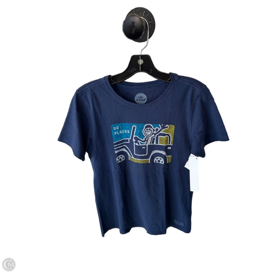 Top Short Sleeve Basic By Life Is Good In Blue, Size: S
