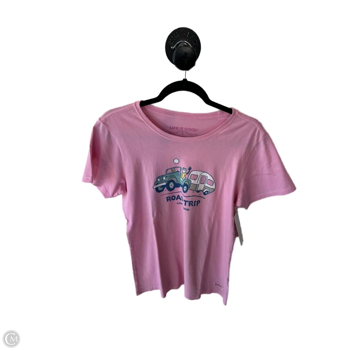 Top Short Sleeve Basic By Life Is Good In Pink, Size: S