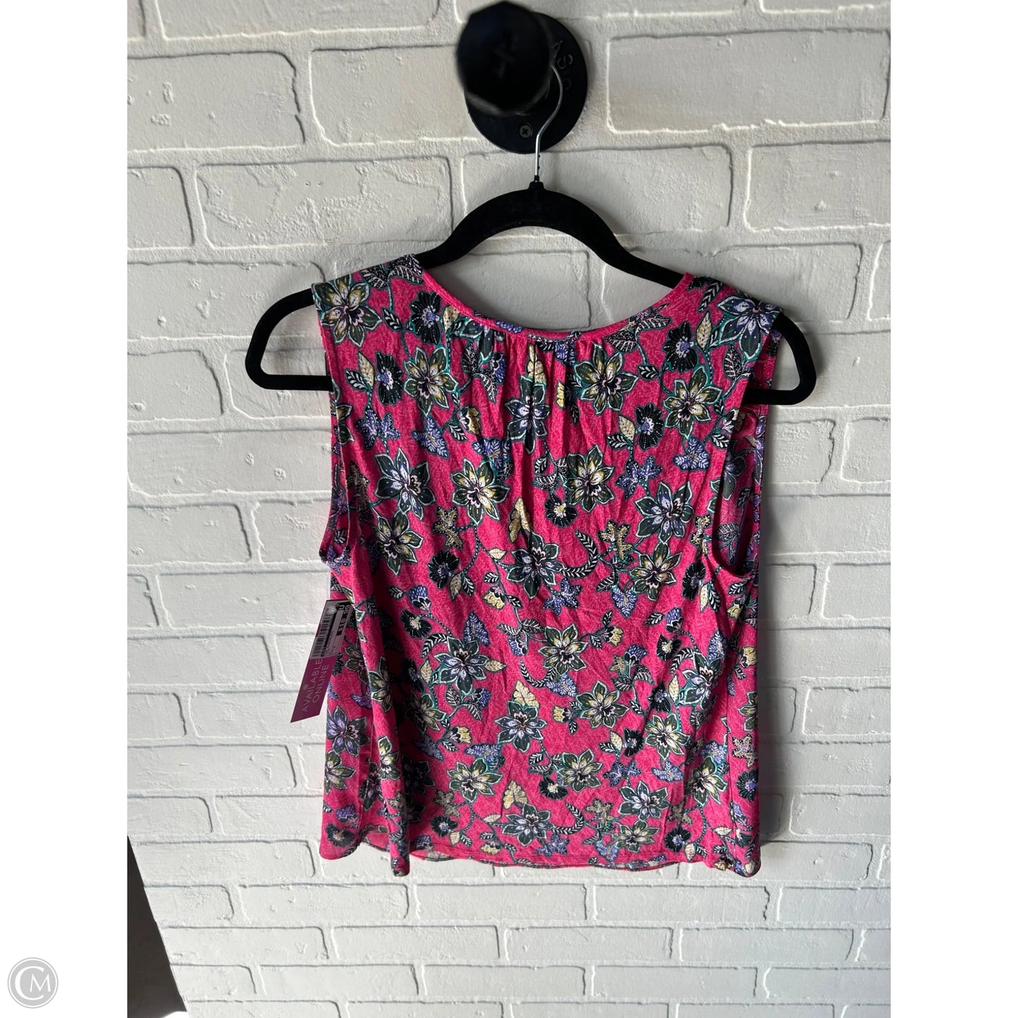 Top Sleeveless By Loft In Pink, Size: S
