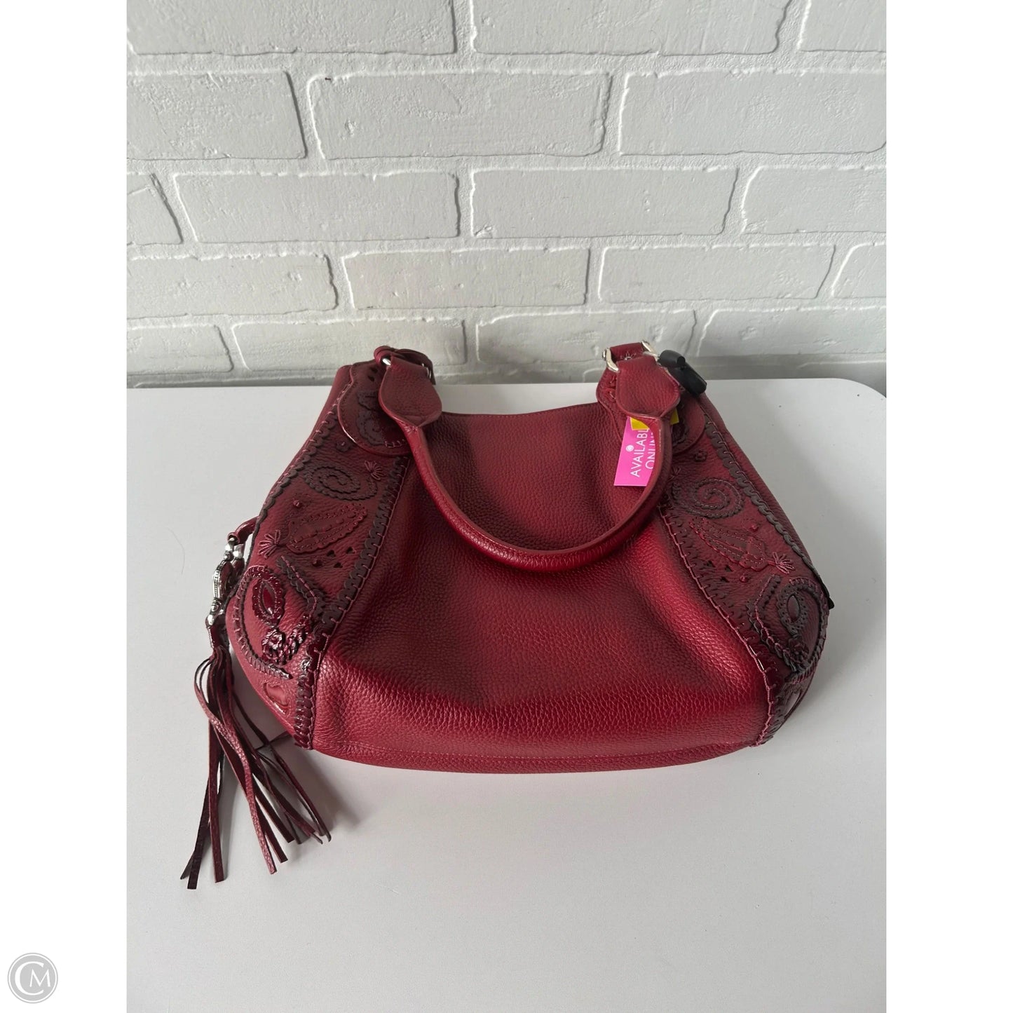 Handbag Leather By Brighton, Size: Medium