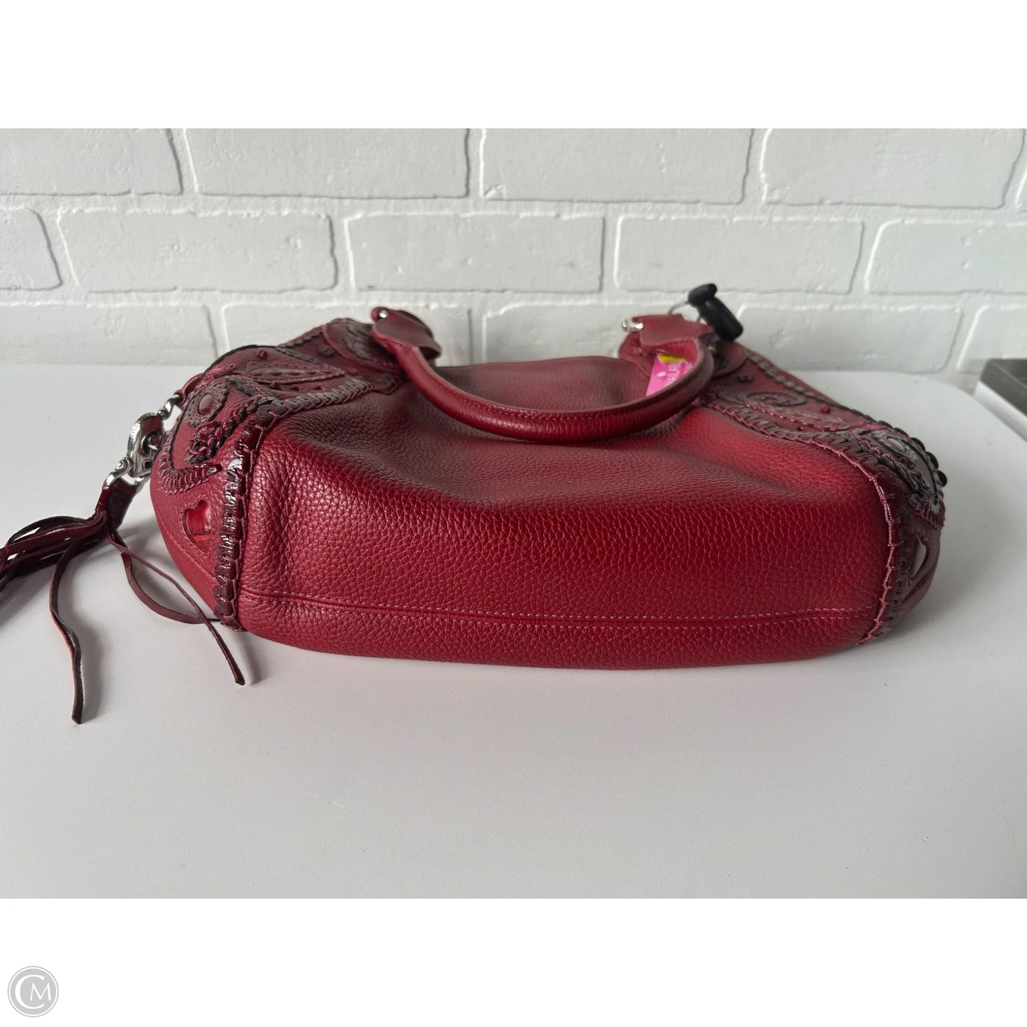 Handbag Leather By Brighton, Size: Medium