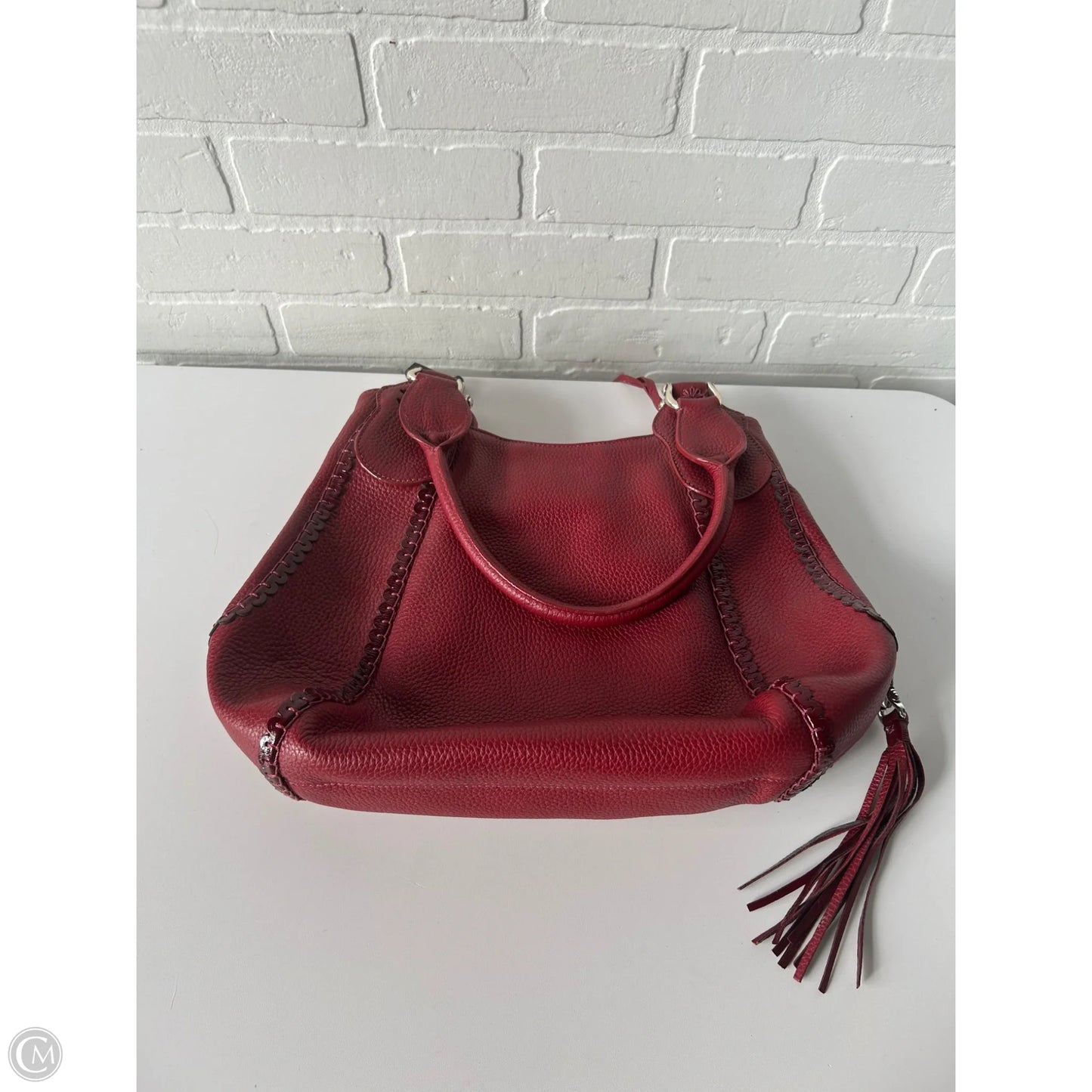 Handbag Leather By Brighton, Size: Medium