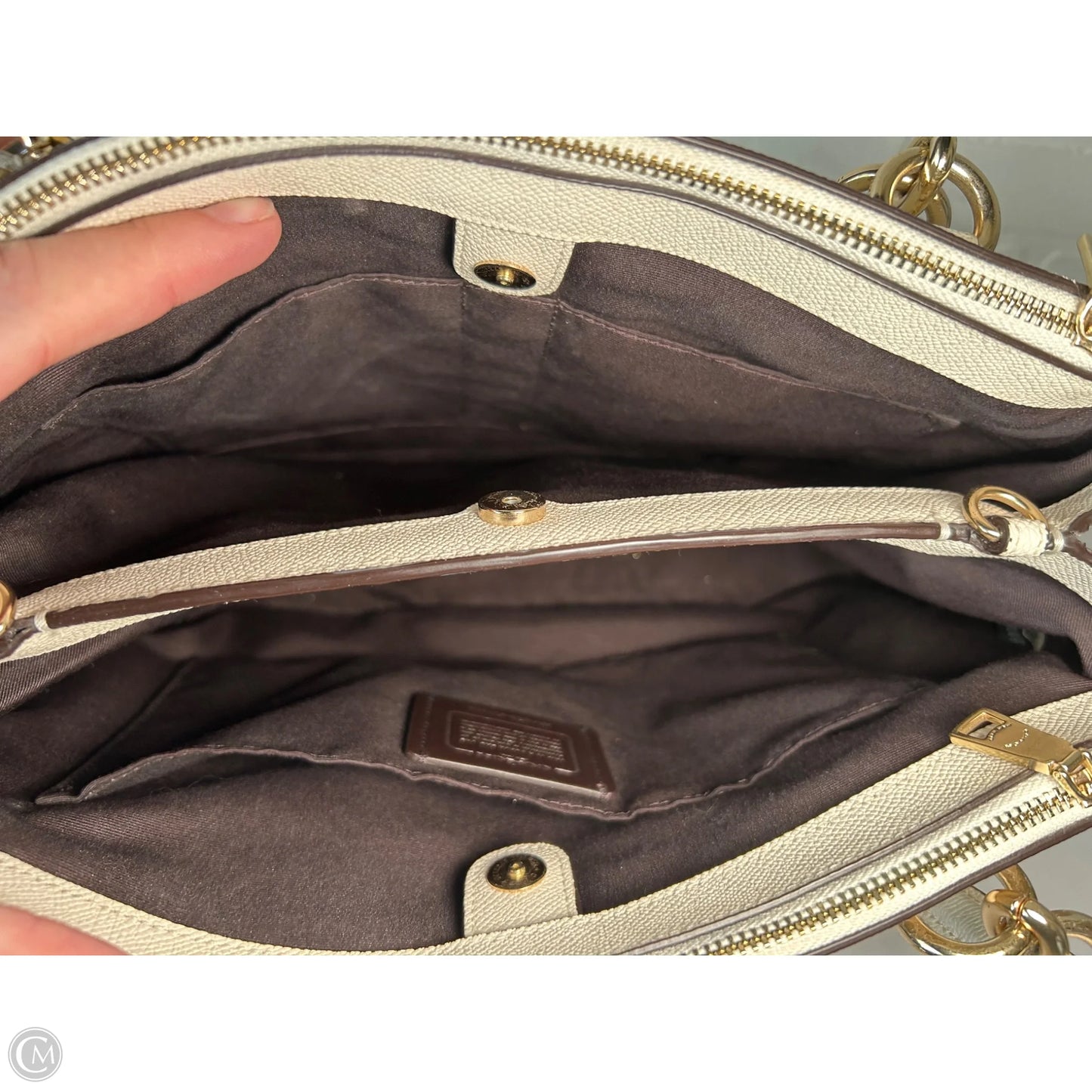 Handbag Designer By Coach, Size: Medium
