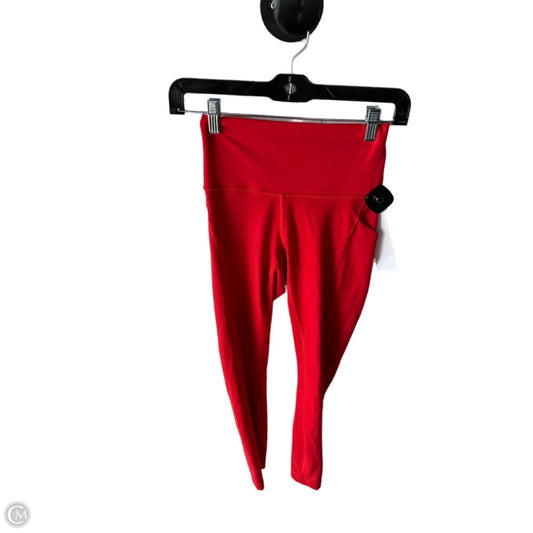 Athletic Leggings By Lululemon In Red, Size: 4