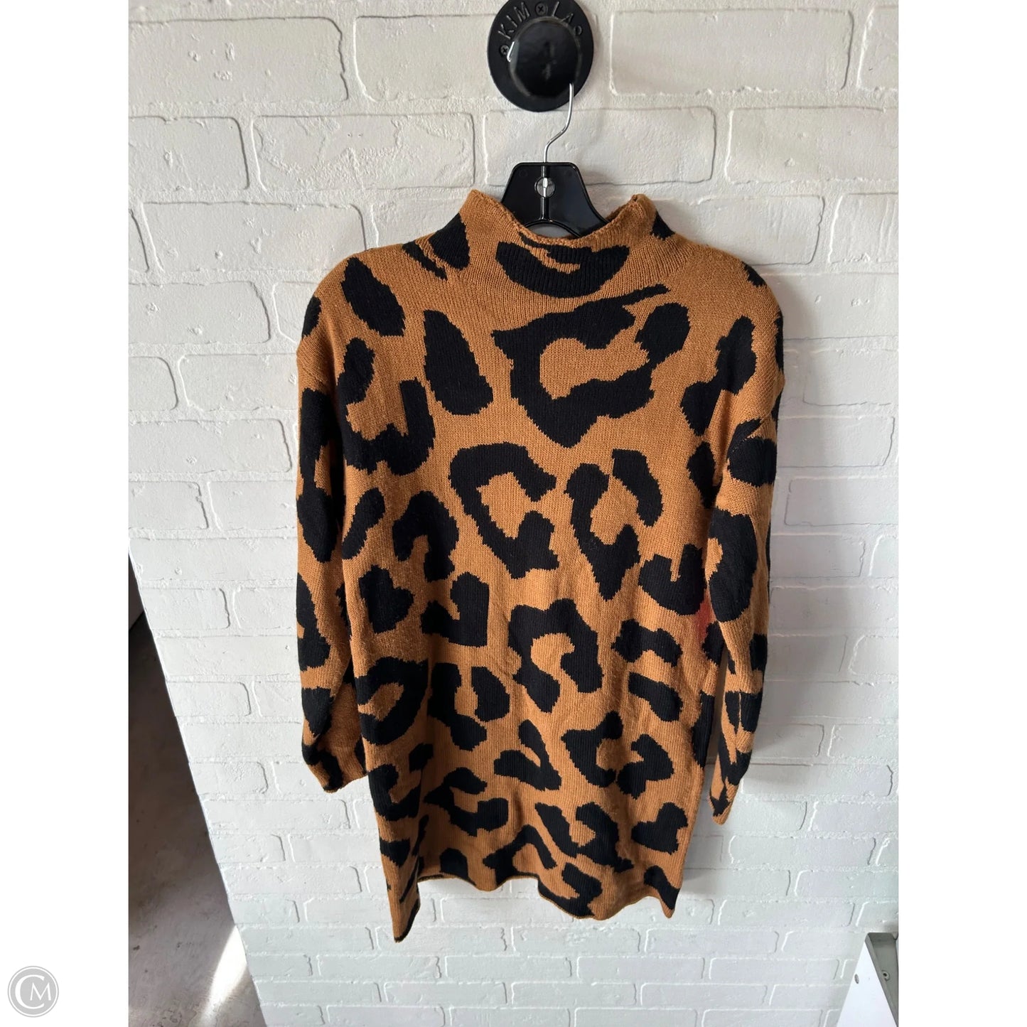 Dress Sweater By Clothes Mentor In Black & Brown, Size: S