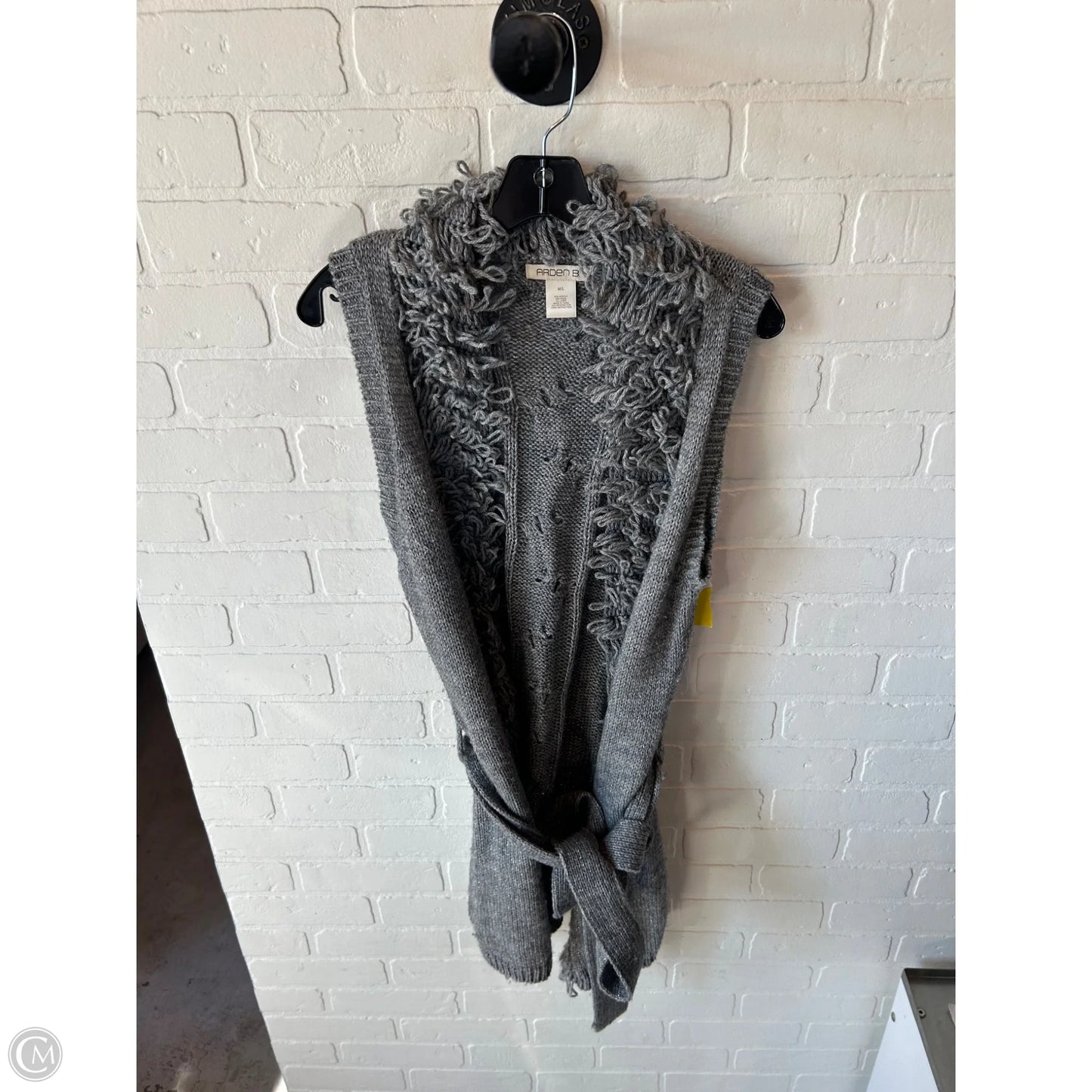 Vest Sweater By Arden B In Grey, Size: M