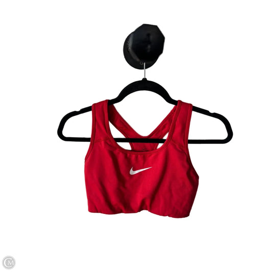 Athletic Bra By Nike In Red, Size: M