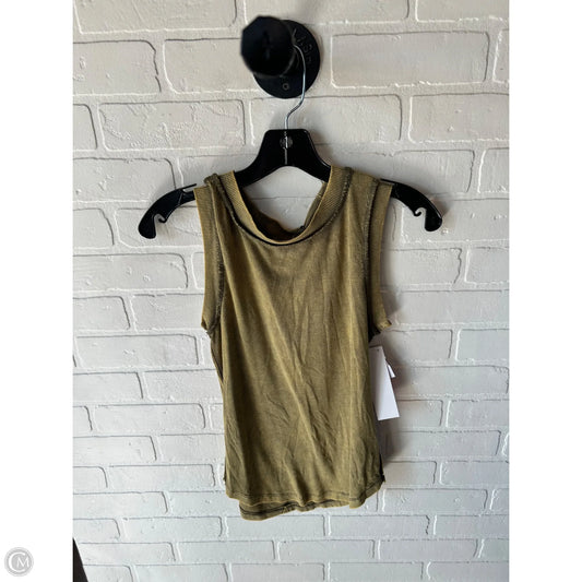 Top Sleeveless Basic By Zenana In Green, Size: M