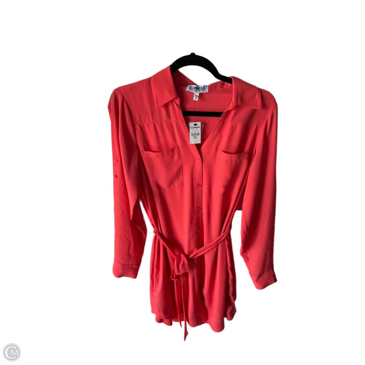 Dress Casual Short By Express In Pink, Size: M