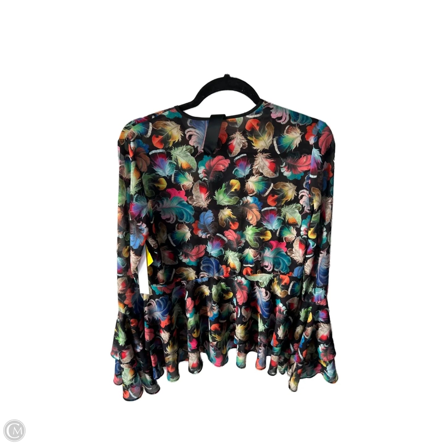 Top Long Sleeve By Clothes Mentor In Black & Blue, Size: S