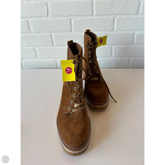 Boots Ankle Heels By Bernardo In Brown, Size: 8