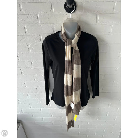 Scarf Winter By Clothes Mentor In Cream & Tan
