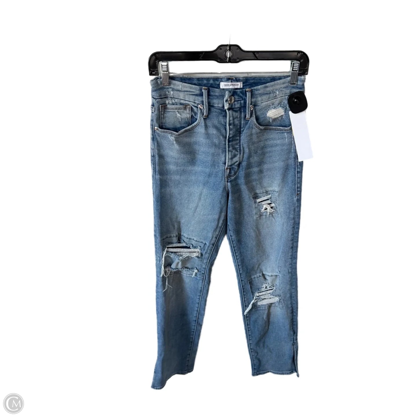 Jeans Boyfriend By Good American In Blue Denim, Size: 4