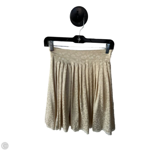 Skirt Mini & Short By Clothes Mentor In Tan, Size: 0p
