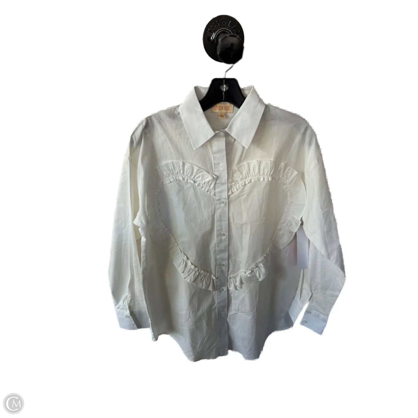 Top Long Sleeve By Cmc In White, Size: S