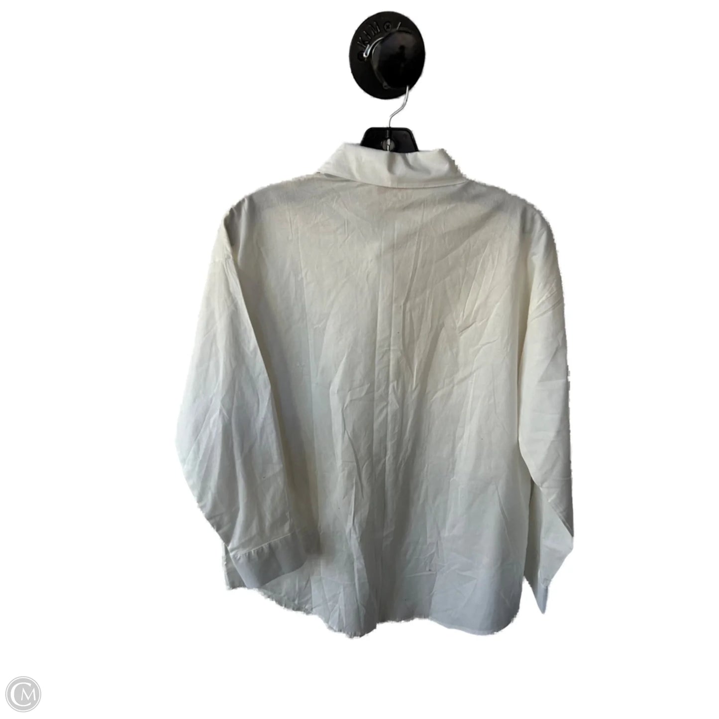 Top Long Sleeve By Cmc In White, Size: S