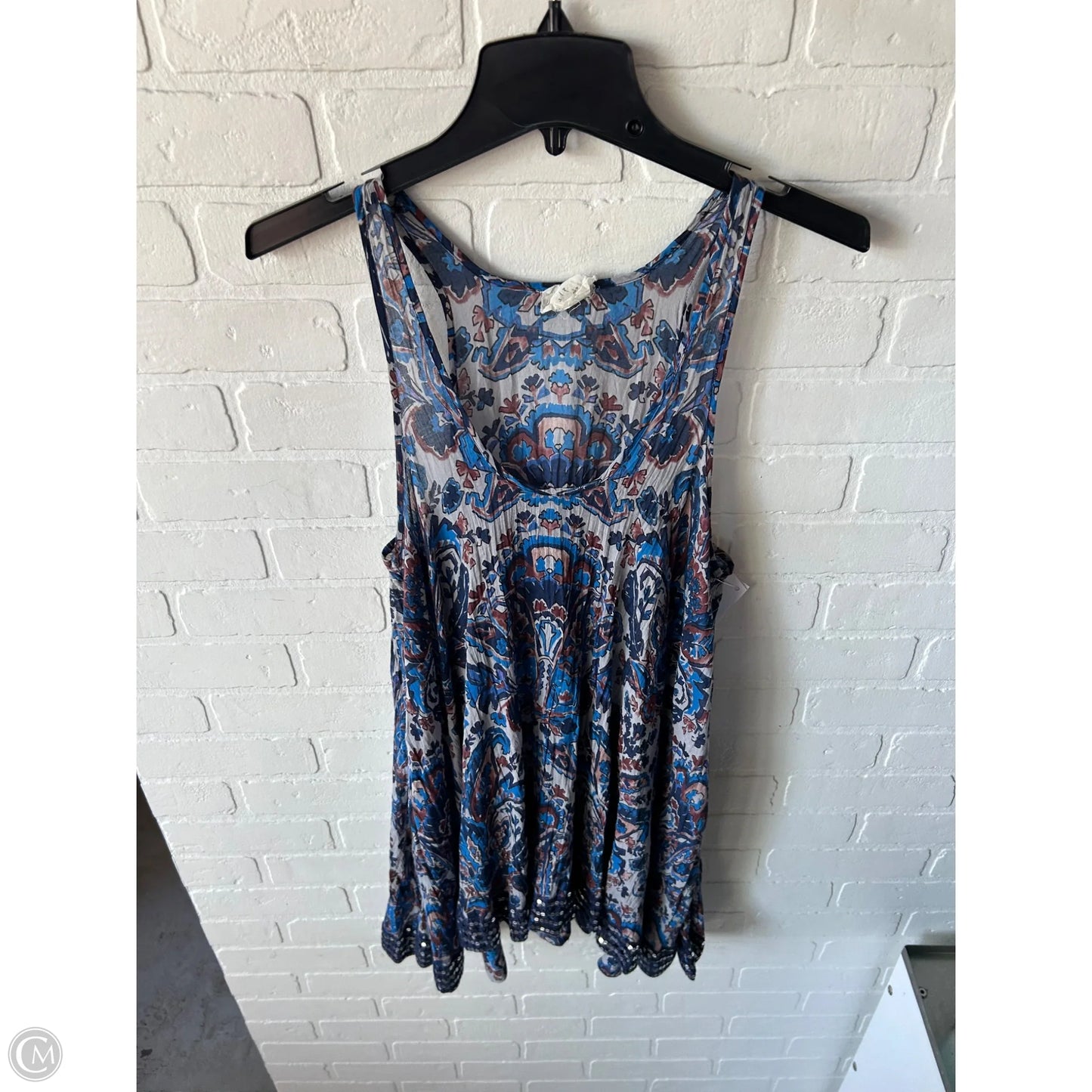 Tunic Sleeveless By Free People In Blue, Size: S