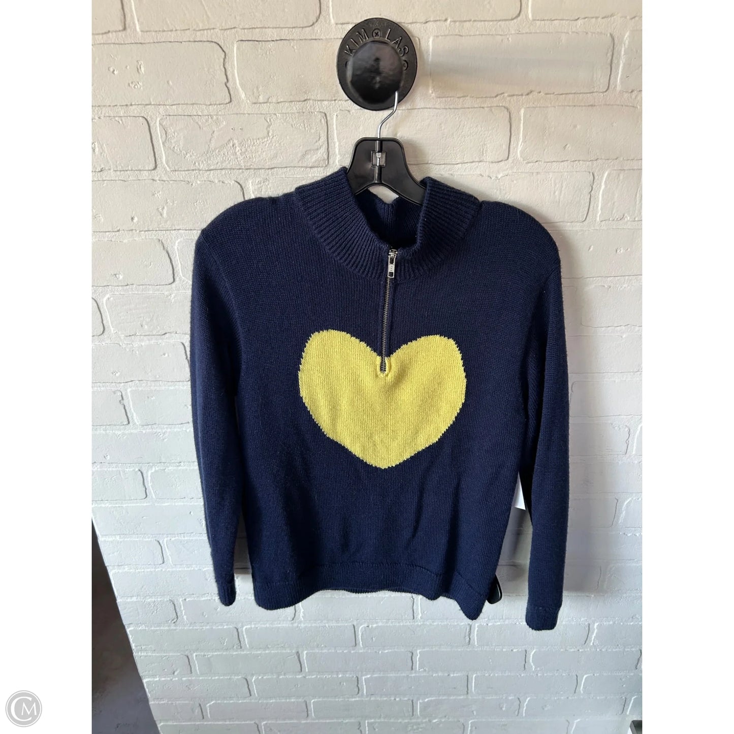 Sweater By Cmb In Blue & Yellow, Size: Xs