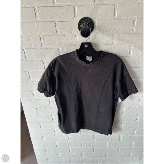 Athletic Top Short Sleeve By Gym Shark In Grey, Size: S
