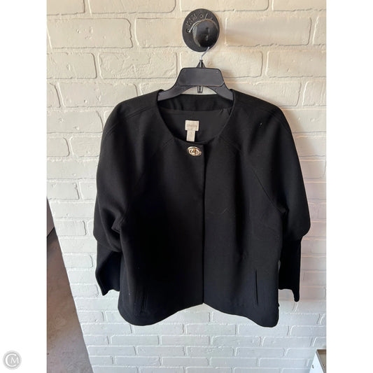 Jacket Other By Chicos In Black & Gold, Size: Xl