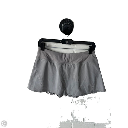 Athletic Skort By Crz Yoga In Grey, Size: 4