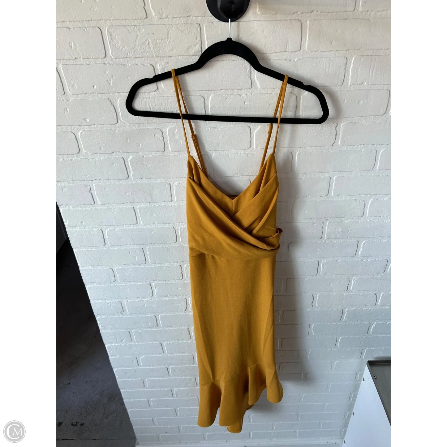 Dress Party Midi By Bebe In Yellow, Size: M