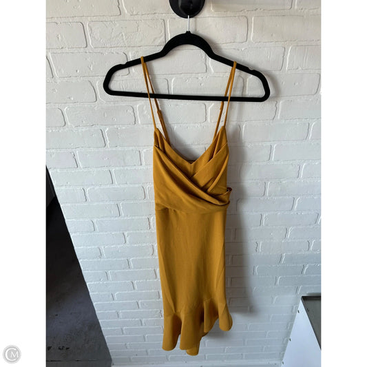 Dress Party Midi By Bebe In Yellow, Size: M