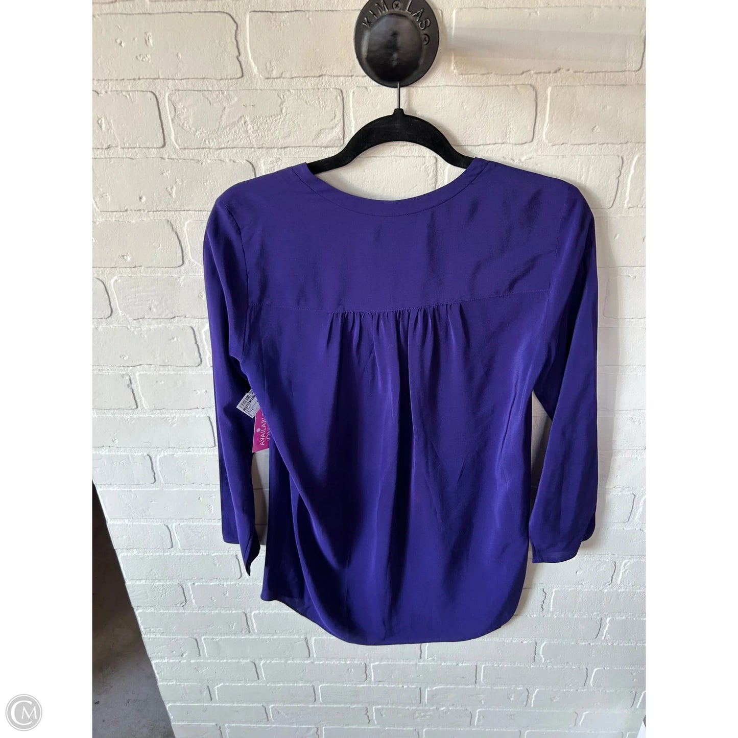 Top Long Sleeve By Amanda Uprichard In Purple, Size: S