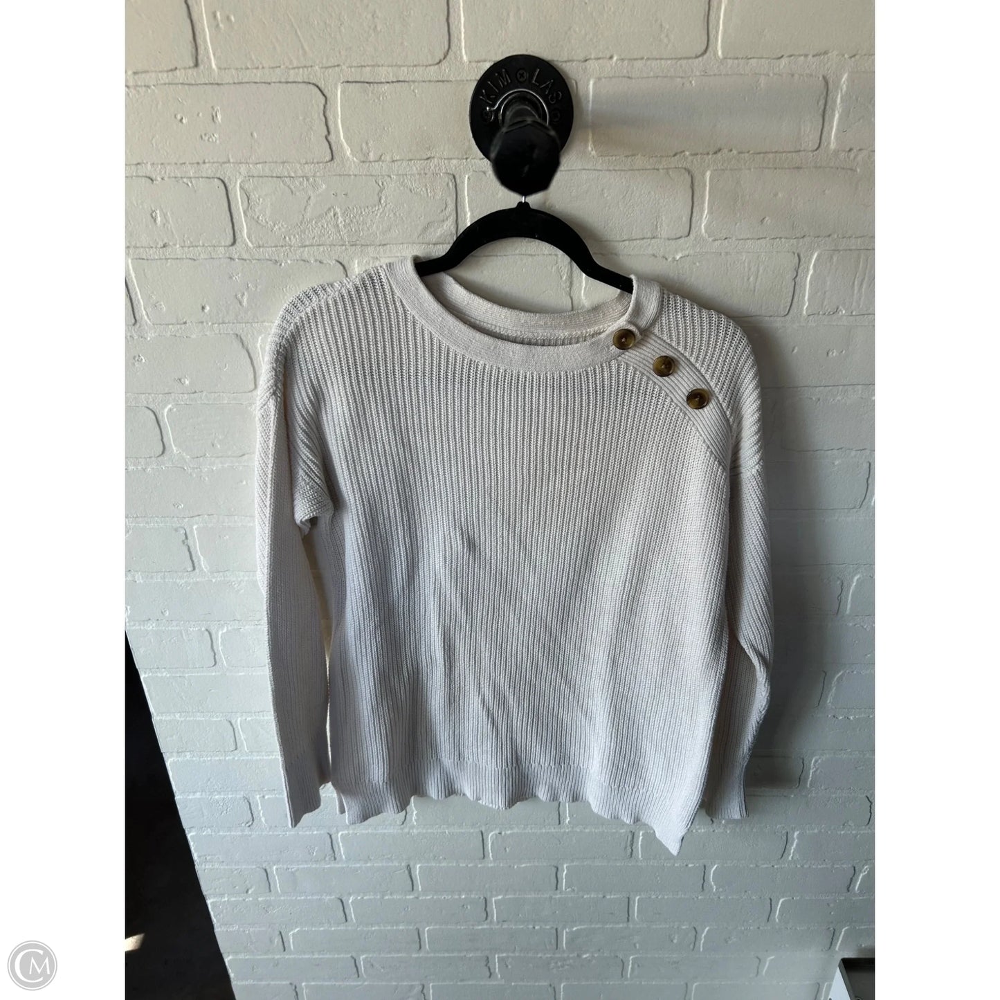 Sweater By Loft In White, Size: Xs