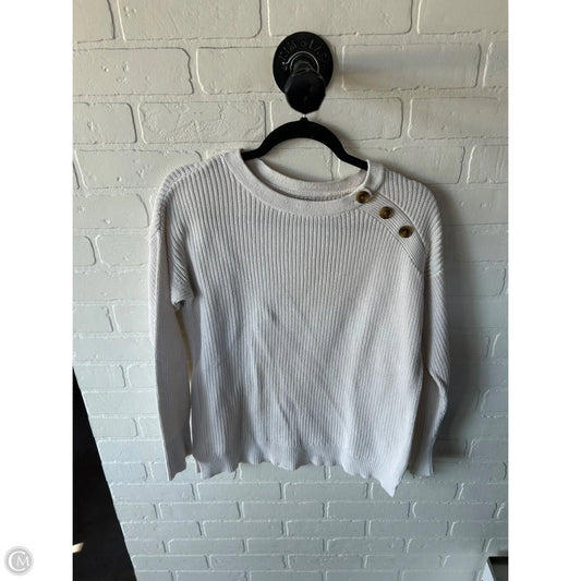 Sweater By Loft In White, Size: Xs