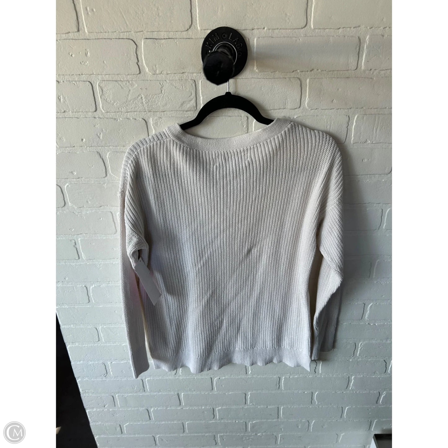 Sweater By Loft In White, Size: Xs