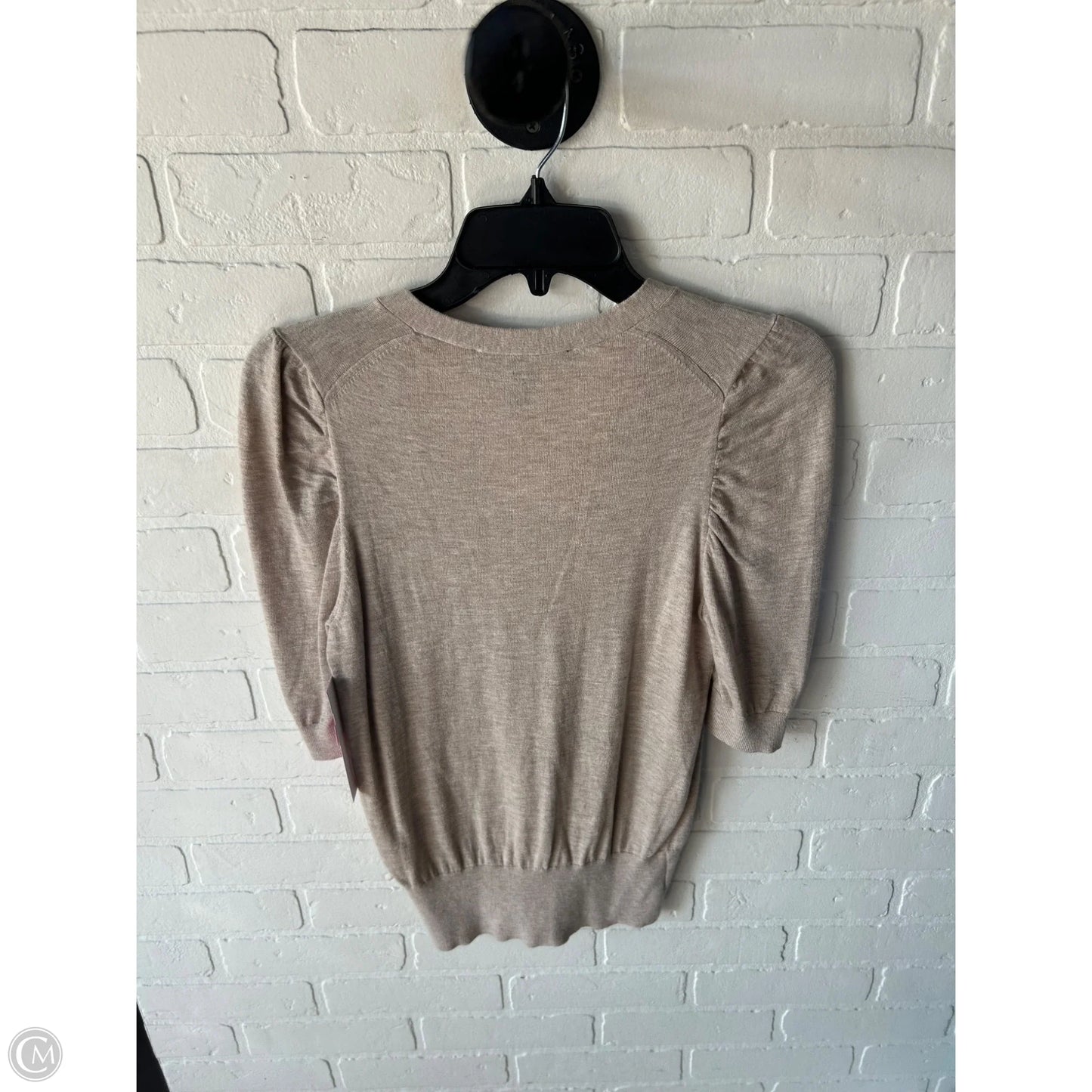 Sweater Short Sleeve By White House Black Market In Tan, Size: S