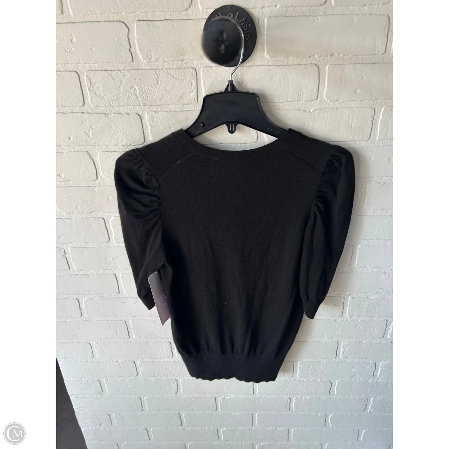 Sweater Short Sleeve By White House Black Market In Black, Size: S