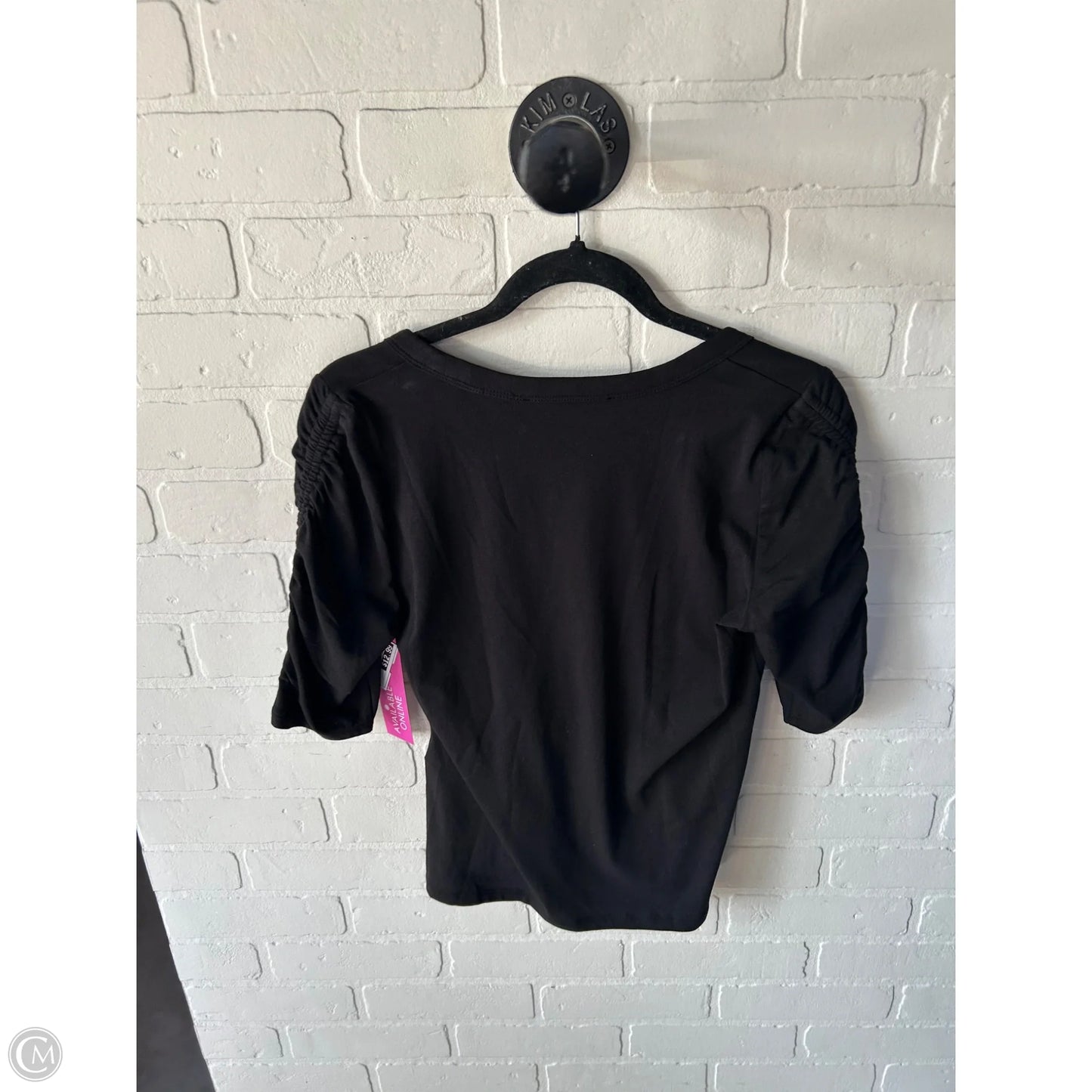Top Short Sleeve By White House Black Market In Black, Size: Xs
