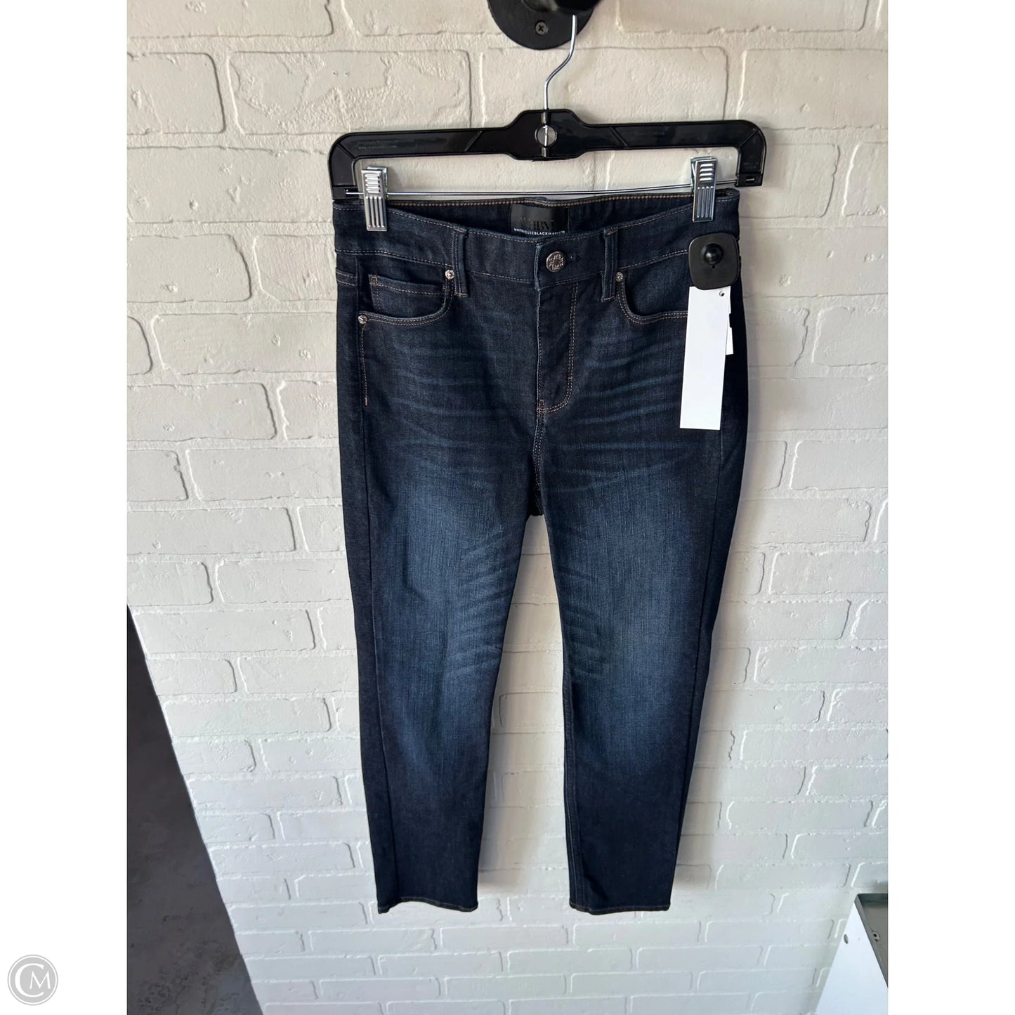 Jeans Straight By White House Black Market In Blue Denim, Size: 0