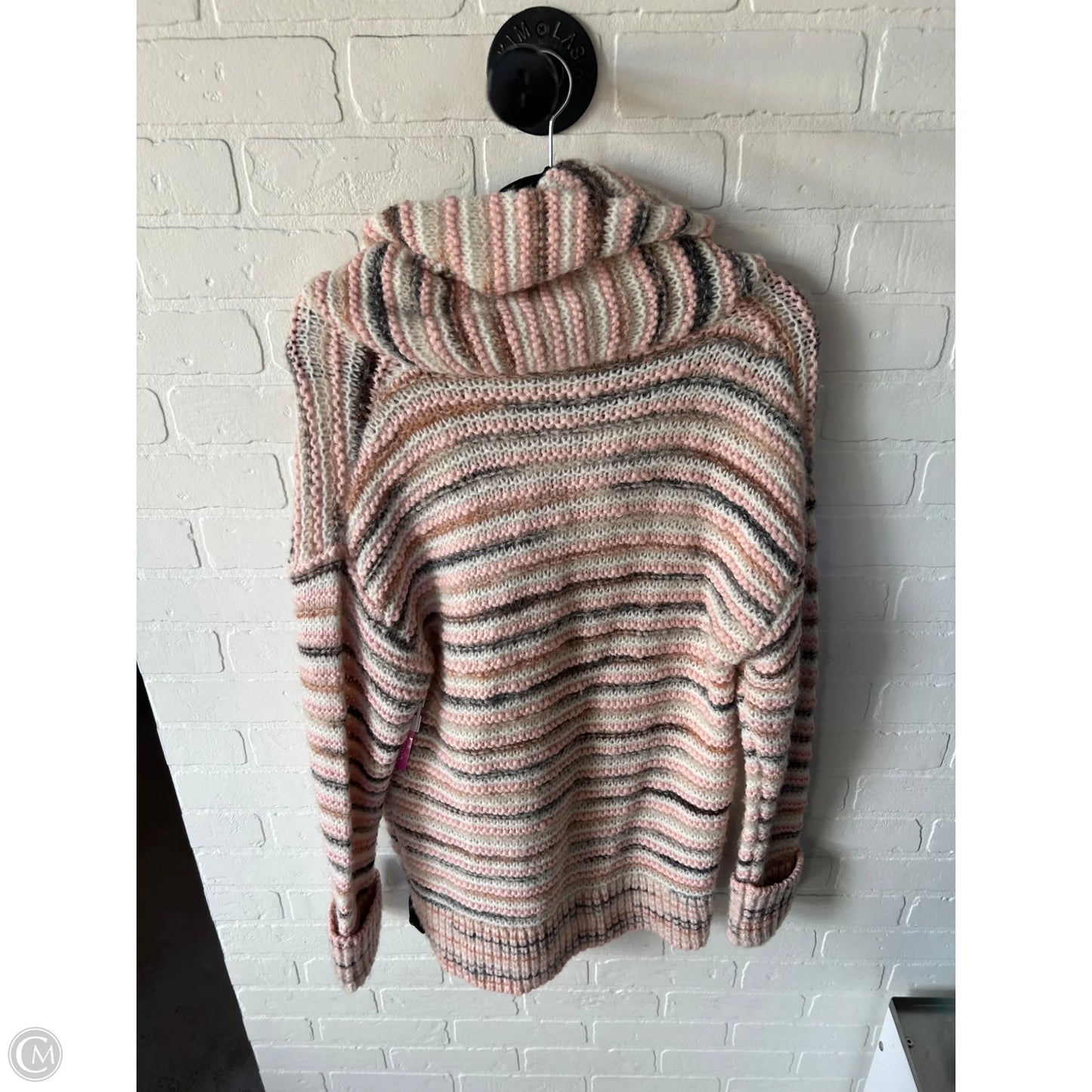 Sweater Cardigan By Alc In Pink & White, Size: Xs
