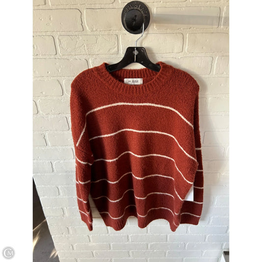 Sweater By Cmb In Brown & Cream, Size: L