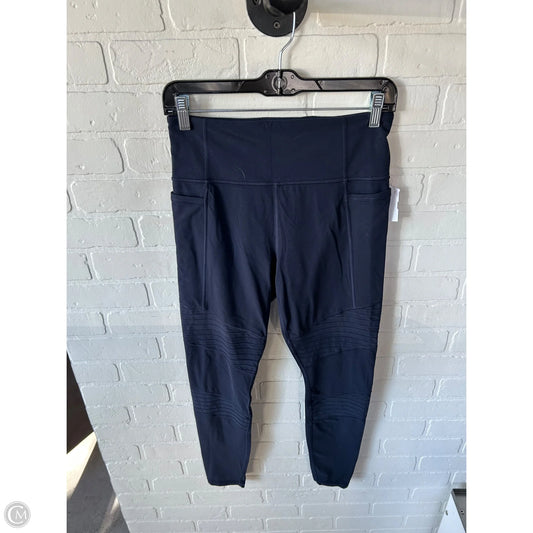 Athletic Leggings By Athleta In Blue, Size: 8