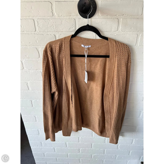 Sweater Cardigan By Vila Milano In Tan, Size: Xl