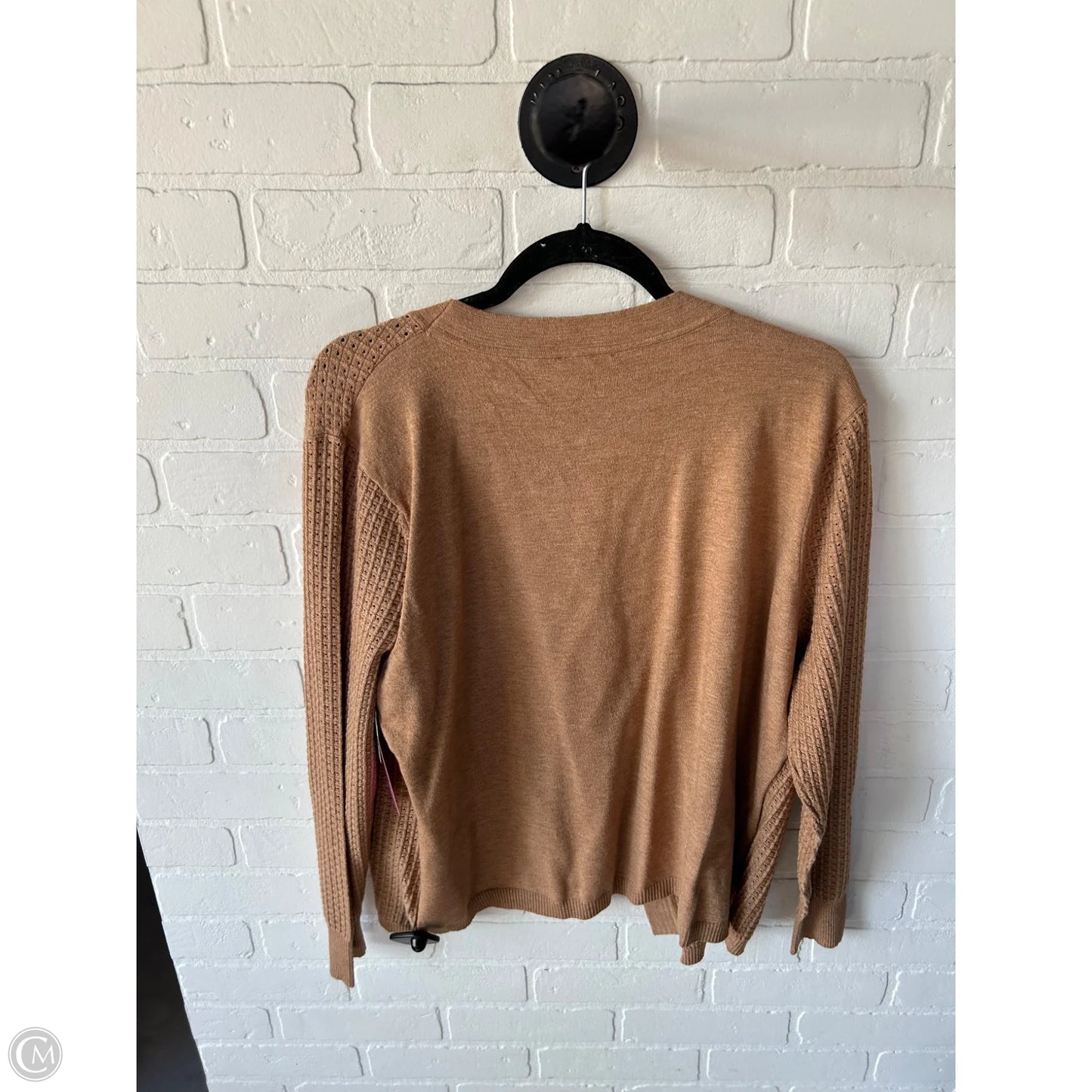 Sweater Cardigan By Vila Milano In Tan, Size: Xl